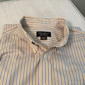 2/$32. Eddie Bauer Relaxed Fit Wrinkles resistance bottoms down shirt